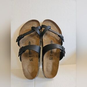 Birkenstock Mayari Black Leather sandals size 41.
